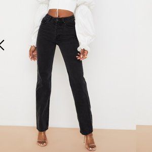 House of CB Yara Black Vintage Fit High Waist Jeans - Size S EUC